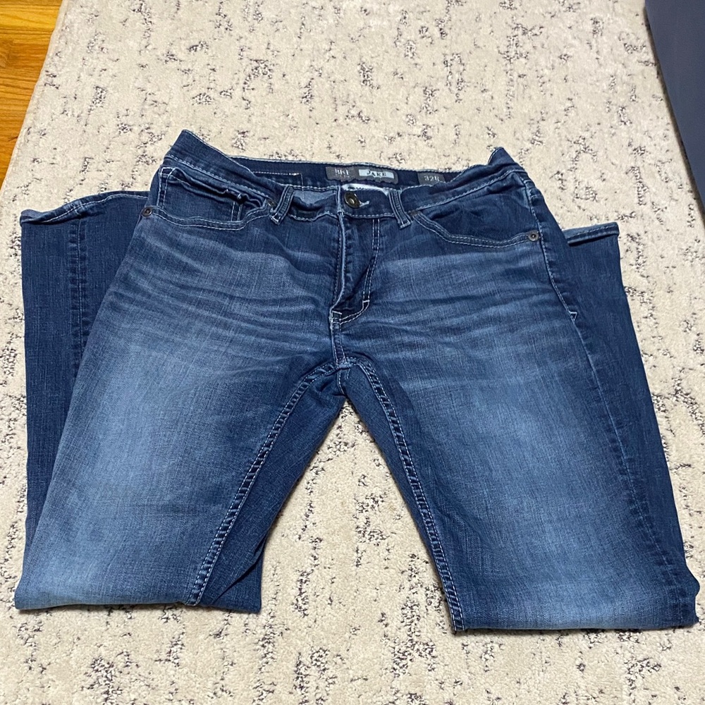 BKE Jake Dark Blue Straight Leg Jeans